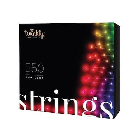 holiday bright lights indoor/outdoor 250l twinkling light set boxed green wire