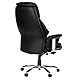 hjh OFFICE 608200 XXL Chefsessel Prado Leder Schwarz Bequemer Bürosessel mit Dicker Polsterung, hohe Rückenlehne