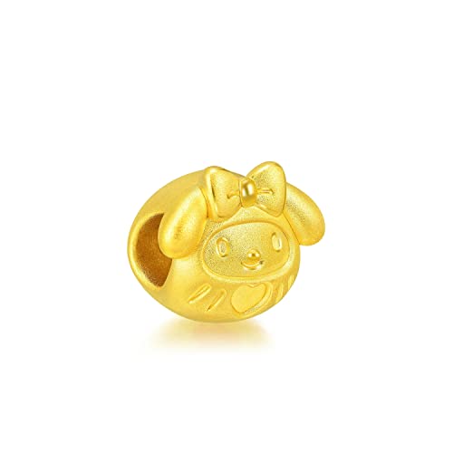 Chow Sang Sang Sanrio 999 24K Solid Gold My Melody Daruma Doll Charm Bracelet For Women And Girls 91402C #TOP2