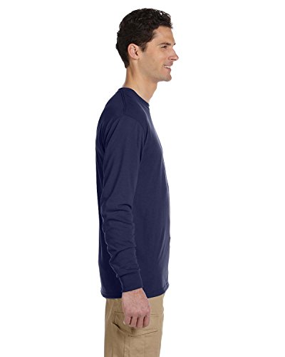 Jerzees Adult 5.3 Oz. Dri-Power® Sport Long-Sleeve T-Shirt 2Xl J Navy #TOP3