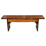 Live Edge Wooden Bench – Solid Wood Dining Bench – Rustic Home Décor Furniture – Natural Edge...