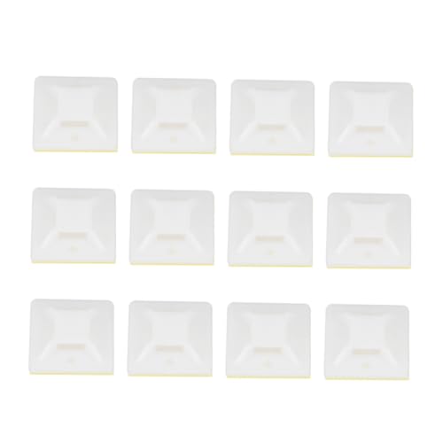 Supports Auto-adhésifs de Câbles pour Maison et Bureau Organiseurs Blancs Pratiques