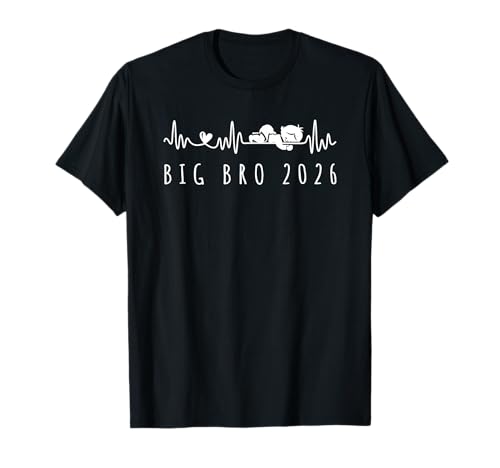 Anuncio de embarazo del futuro Big Bro 2026 Heartbeat Camiseta