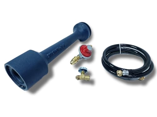 Mejores comprativas On-line Hornos a gas alta eficiencia los mejores 10. 37 JAISHER - Quemador soplete industrial qb4 kit conexión, con valvula, manguera y regulador de alta presion de gas para hornos de pan, hornos de pizza, hornos de leña, horno de...