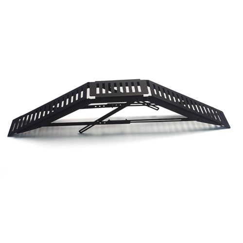 RC Crawler Car Obstacle ramp, Simulated Bridge Steep Roadblock Made of Metal, with Two Adjustable Heights, DIY Simulation Obstacle Kit for 1/10&1/12&1/18&1/24 Crawler Cars