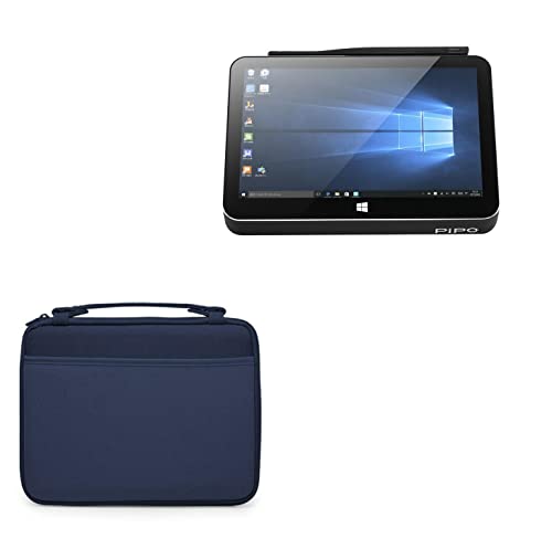 BoxWave Case Compatible with PiPO X11 - Hard Shell Briefcase, Slim Messenger Bag Briefcase Cover Side Pockets - Navy