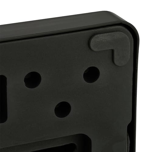 Relaxdays Toallero de Pie, Porta Toallas Baño, Soporte con 2 Brazos, Acero Inoxidable, Bambú, Montaje Sin Taladro, Negro - imagen 7