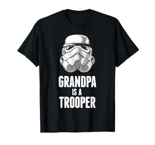 T-shirt Stormtrooper Grandpa Star Wars pour homme en coton noir