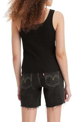Levi's Para Mujer. A5906-0000 Camiseta Tirantes Canalé Essential Negro (M), Casual, AlgodóN, Sin Mangas / Tirantes - 2