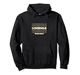 Vintage Lonsdale, Rhode Island Repeating Text Pullover Hoodie
