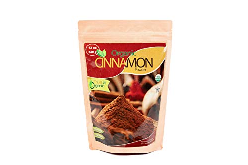 True Organic Ceylon Cinnamon Powder ( Ground ) 12 Oz - USDA Certified , Pure Ceylon Premium Quality