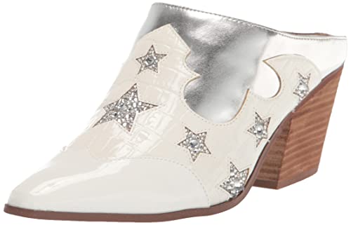 Betsey Johnson Mule Denniss pour femme, Blanc/multicolore, 38 EU Cover