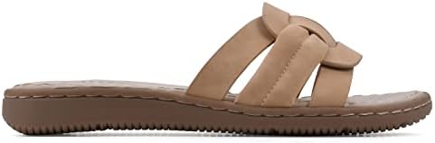 CLIFFS BY WHITE MOUNTAIN Women's Squarely Sandal, Natural/Nubuck, 11 M | Image 2