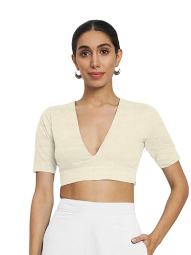Image of Thevasa Women's Dupion Raw Silk Divine Depth Blouse
