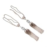 Variété de couleurs : disponibles en 9 belles couleurs, y compris jaune, violet et bordeaux, ces embrasses complètent n'importe quelle décoration de pièce, des chambres aux salons.