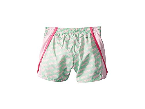 Nike Kids Girl's Dry Shorts 10K2 Run All Over Print (Little Kids) Aphid Green 6 Little Kids 2.5