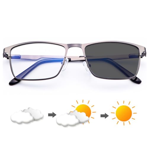 YIMI Mens Blue Light Glasses Men Computer Gaming BlueLight Blocking Glasses Metal Anti Eyestrain Clear Lens Eye Protection