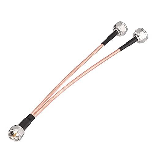 Image of Superbat F Type Splitter Cable 6inch Coax 75 Ohm TV Splitter for Cable Box