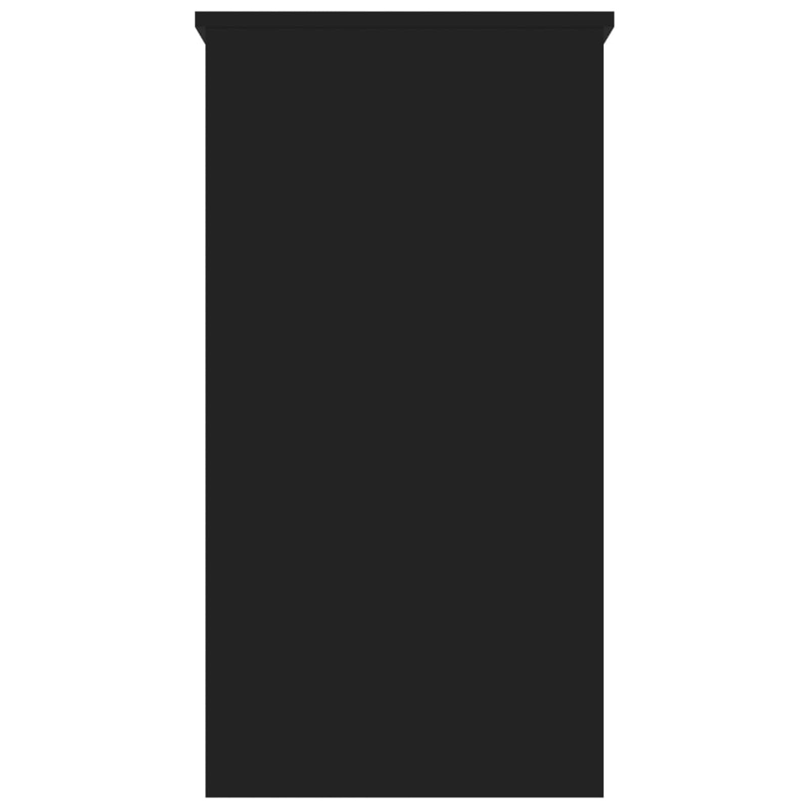 ShGaxin Bureau noir 80 x 40 x 75 cm en panneaux de particules, bureau, bureau, bureau moderne, bureau de bureau, bureau, bureau, bureau, mobilier studio - 801356