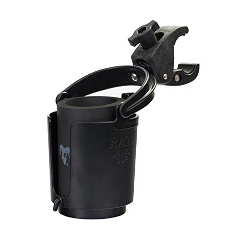 RAM MOUNTS Level Cup 16oz Drink Holder with RAM Tough-Claw Mount RAM-B-132-400U for Motorcycle, ATV/UTV, Bike