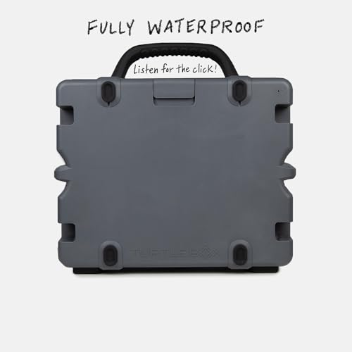 Image of Turtlebox Grande: Loud! Outdoor Portable Bluetooth 5.4 Speaker: Rugged, Waterproof, Ultra-Portable (Plays to 126db, Deep Bass, Shockproof), Unlimited Pairing for Full Stereo Experience, Gray