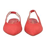 Decksohle: Leder Lüke Schuhe Peeptoes & Slingpumps Praia, Rauleder, Rot, Damen EU 42