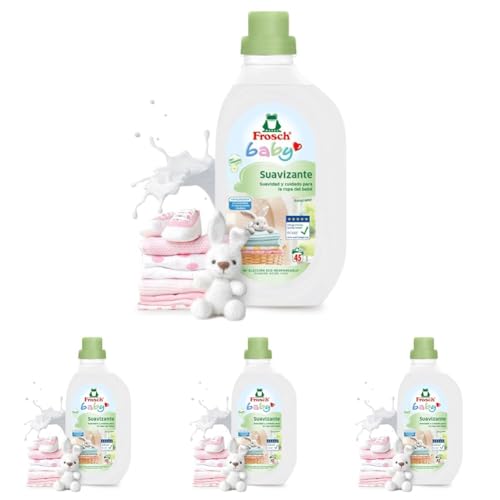 Frosch Baby - Suavizante Concentrado Liquido para Lavadora para Ropa de Bebé, Apto para Pieles Sensibles, Producto Ecológico y Hipoalergénico - 900 ml (Paquete de 4)
