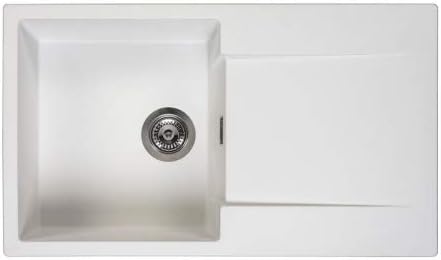 ReginoxAmsterdam 10PW 1.0 Bowl Granite Reversible Inset White Kitchen Sink