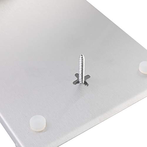 Axentia Taschentuchbox mit Wandmontage Set 8-teiliger aus Edelstahl in der Farbe Silber, Größe: 26x74x8,5 cm, 116941