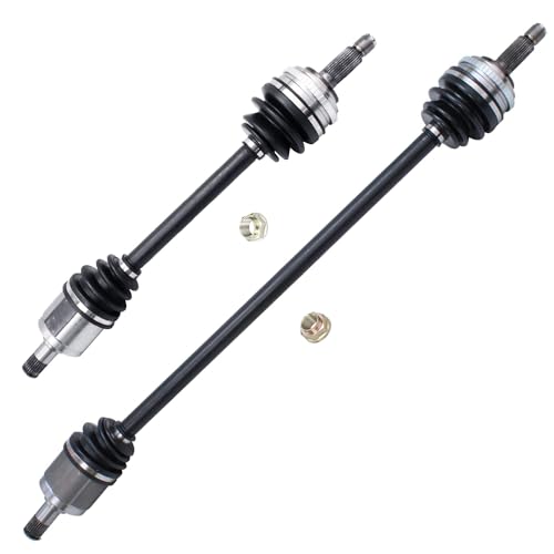 Image of Detroit Axle - 2.3L Front 2pc CV Axles Drive Shafts for 1998-2002 Honda Accord, 2 Complete CV Axles Drive Shafts Assembly 1999 2000 2001 Replacement