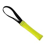 Dingo Gear Beisswurst aus Feuerwehrschlauch mit 1 Schlaufe 3 x 19 cm Gelb Hundetraining, Apportieren, Tauziehen und Zerrspiele Weich handgefertigt, Schwimmfähig Hundespielzeug S00301