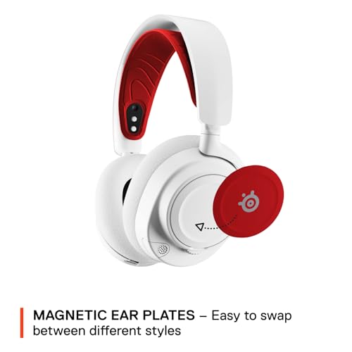 SteelSeries Arctis Nova 7P White Wireless Gaming Headset + Multi-Booster Pack Add-Ons — Mobile App Control — 38 HR Battery — Neodymium Magnetic Drivers — 2.4GHz/Bluetooth — PS5, PC, Switch, Mobile - Image 7