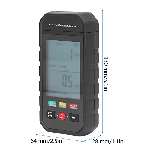 Medidor EMF portátil con pantalla LCD digital retroiluminada miniatura 3