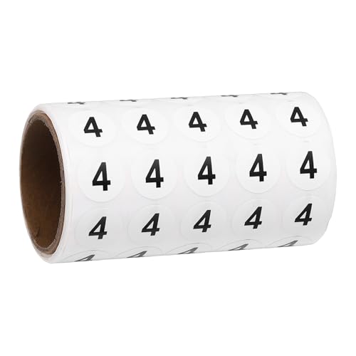 Points noir autocollants décoratifs numéro 4 pour le rangement