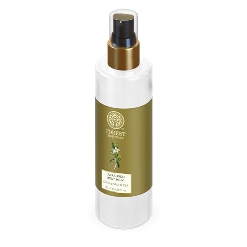 Image of Forest Essentials Ultra-Rich Body Milk Oudh & Green Tea | Ayurvedic Nourishing Body Lotion to Replenish Skin Moisture and Leave it Smooth & Scented