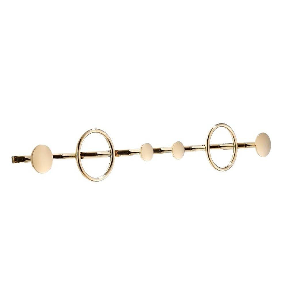 zhangrui1888 Coat Rack Shelf Wall Mounted Light Luxury Wall Mounted Clothes Hanger Creative Entry Door Coat Hooks Gold 4