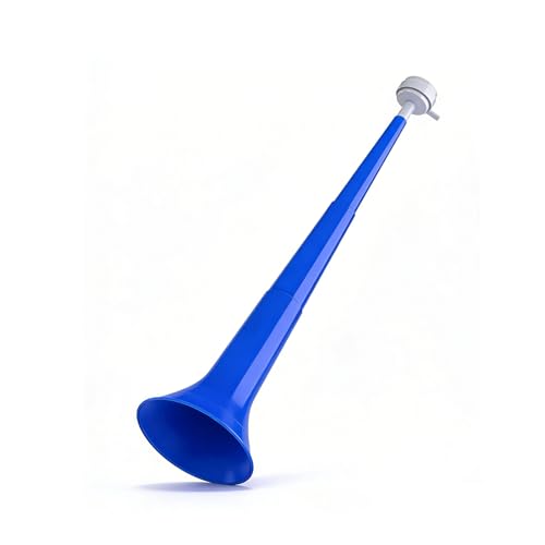 Vuvuzela Stadium Horn Blue Large-size Collapsible Soccer Horn Loud ABS Party Air Horn Noise Makers Cheering Bull Horn Loud Speaker for 2026 World Cup Sporting Events Games and Festival Party