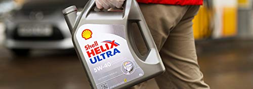 Image of Shell Helix Ultra 550041109 5W-40 API SN Fully Synthetic Car Engine Oil (4 L) with Spirax S2 G 80W-90 API GL-4 Gear Oil (1 L) Combo