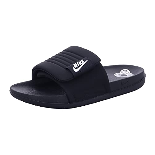 Nike MENS OFFCOURT ADJUST SLIDE, BLACK/WHITE-BLACK, 9 UK...