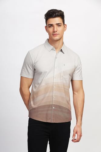 Image of BULLMER Trendy Regular Fit Printed Causal Shirt for Men - Pack of 1