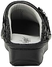 Alegria Women's Seville Sail Away Professional Nurses Slingback Comfort Leather Slip On Clog 9 Wide Width US | Image 2