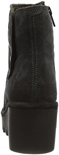 FLY London Womens Oil Suede Ankle Boots Wedge Heels Button Detail - Diesel - 10-10.5 | Image 2