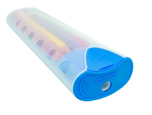 CIS Lápis de cor 12 cores Criatic Color Case - Estojo + apontador - Azul