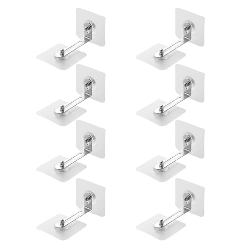 8 Paare Wandbefestigung Ohne Bohren,Kippsicherung MöBel,Schrank,MöBel-Wandanker,Kippschutz Wandanker,Befestigungsset,HäNgeschrank,Halterung,Für Regal Kommode Belastbarkeit Haustiere Babysicherheit