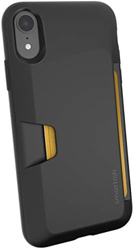 Smartish iPhone XR Wallet Case - Wallet Slayer Vol. 1 [Slim + Protective] Credit Card Holder for Apple iPhone 10R (Silk) - Black Tie Affair
