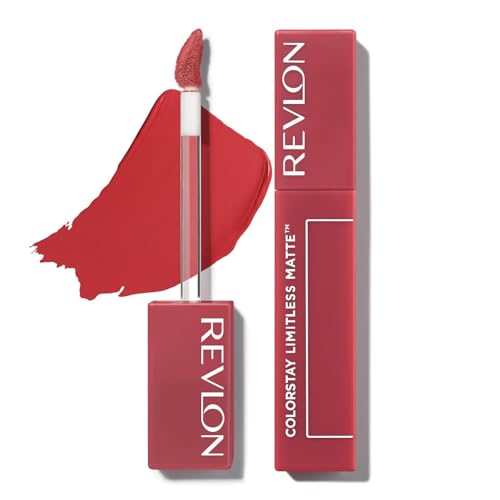REVLON Colorstay Limitless Matte Liquid Lipstick for woman, Waterproof, Long-Lasting, 100% Vegan, Lightweight, No-Budge Matte, Stir Me Up – (008)