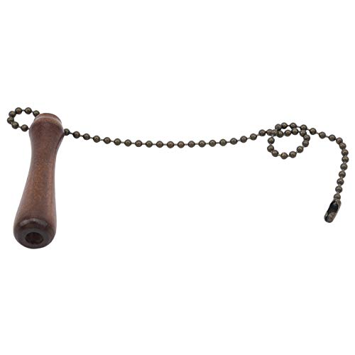 Image of Ceiling Fan Pull Chains Walnut Wooden Pull Chain Extension for Ceiling Light Lamp Fan Chain