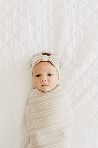Image of Copper Pearl Swaddle Blankets for Newborns | Soft Stretchy Receiving Blankets for Boys and Girls | Large 46 x 46 Inch Baby Blankets | Lightweight and Breathable Swaddles | Clay