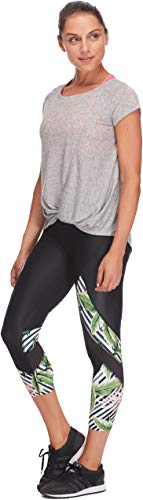 Body Glove Active Women's Gale Classic Boatneck T-Shirt Fit Activewear Top, Grey Heather, X-Small #TOP3