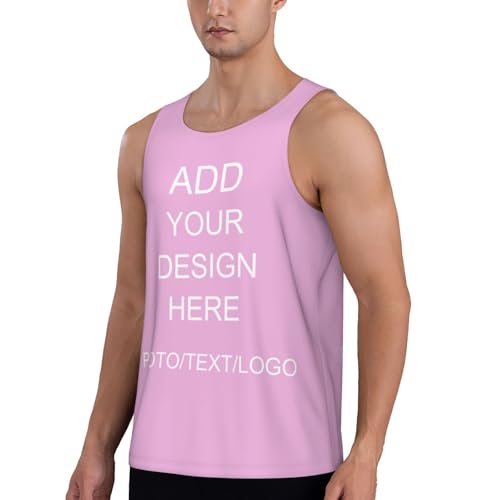 Custom Tank Tops Personalized Men Tops Sleeveless Add Your Text Image Athletic Undershirts for Gym Running2